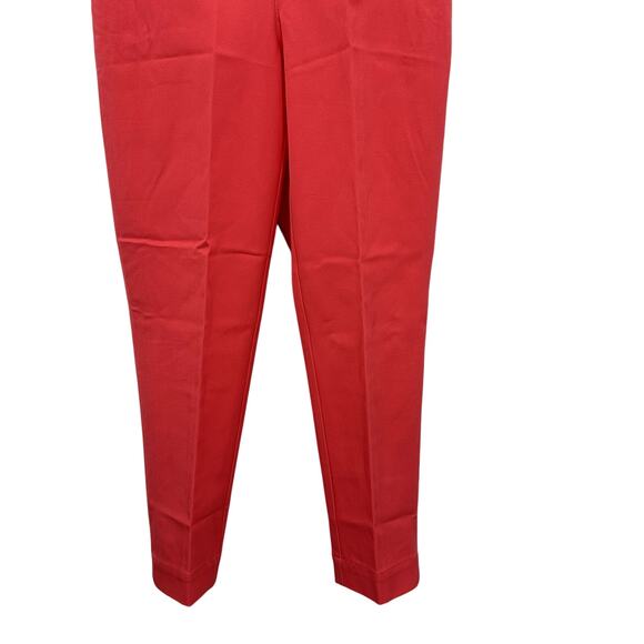 Isaac Mizrahi Live 24/7 Stretch Bright Rose Pull On ANKLE Pants Womens 2P Petite - Picture 5 of 9